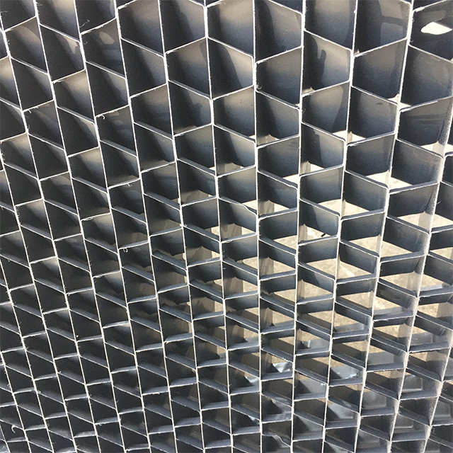 D65mm Air Inlet Louver 25mm Industrial Cooling Tower Screen Grey Black
