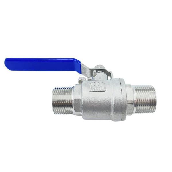 Stainless Steel 2PC Double Male Thread Ball Valve Model NO. Q11F-16/64P for