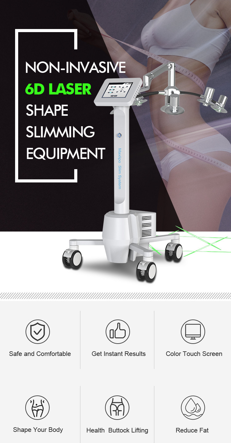 6D Laser Slimming Machine Non Invasive Pain Free Body Shaping Equipment