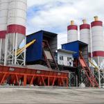 Compact Type Mobile Batching Plant 35m3/h Ready Mix Concrete Plant