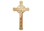 Gold Color Casket Crucifix Size 29 × 16 Cm Gild Funeral Casket Fitting