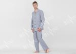 Trendy Breathable Mens Winter Sleepwear , Mens Extra Warm Pyjamas Anti Shrink