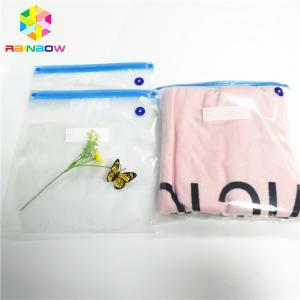 China Food Grade Plastic Pouches Packaging Custom Clear Vacuum Bag Zipper Top Heat Seal on sale