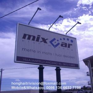China Advertisement outdoor pole standing aluminium rotating billboard wholesale