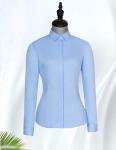 Slim Fit Bamboo Fiber Formal Shirt For Women Women's Blouses Shirts With Stand