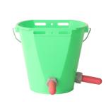Green / Gray 8000ml Plastic Calf Feeding Bucket With Scale And Reinforced Rim