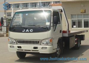 China JAC 3 Ton / 5 Ton 4 X 2 Flatbed Wrecker Truck With Single Row Cap wholesale