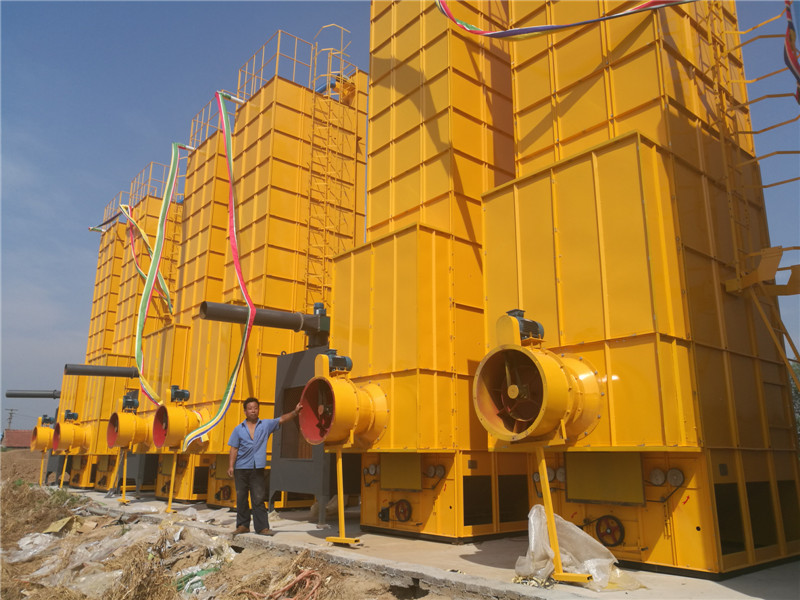 Mix flow fast drying speed beans dryer machine 20 tons v port bin type dryer tower beans