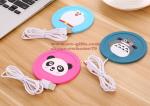 New Cartoon 5V USB Warmer Silicone Heat Heater for Milk Tea Coffee Mug Hot