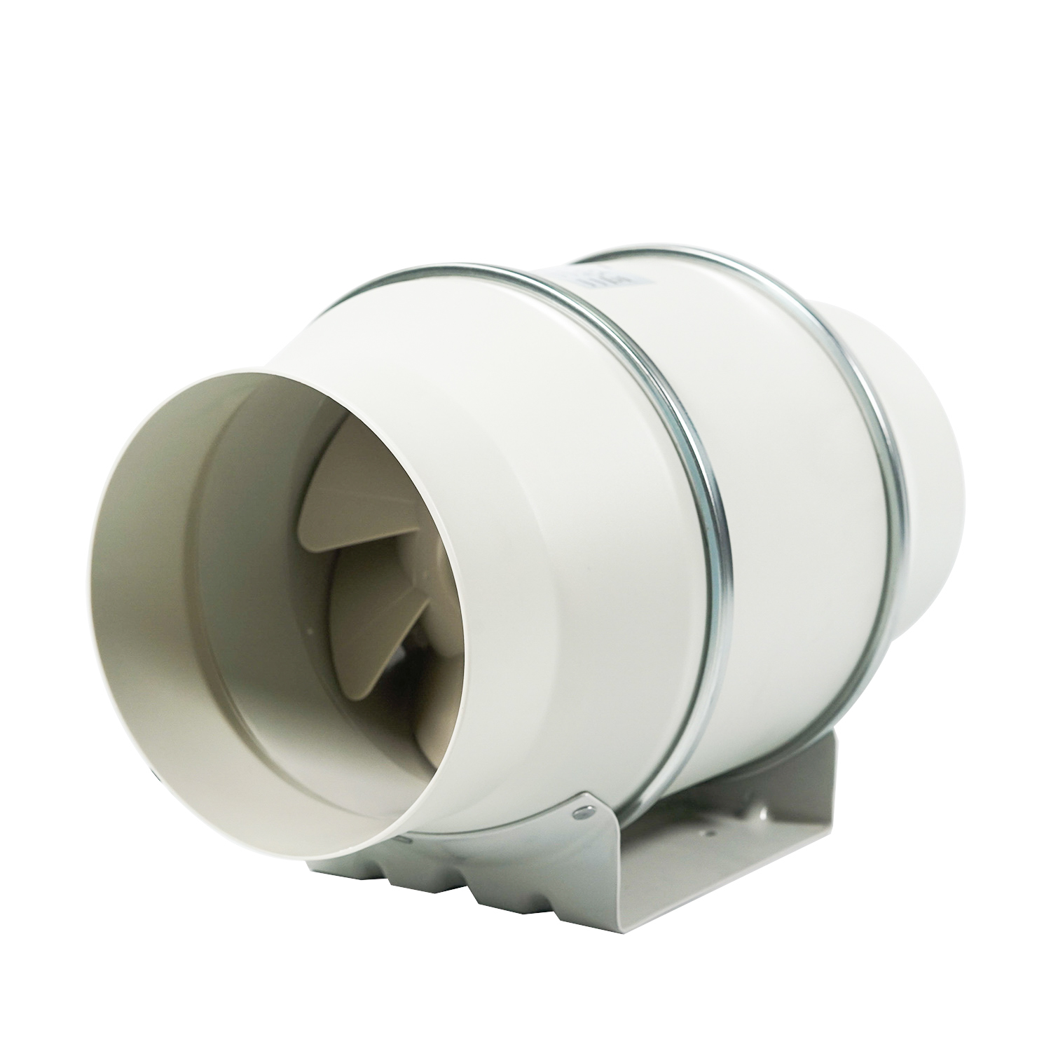 Temperature Humidity Sensor Duct Fan 6 Inch Inline Mounting AC Electric Current Type