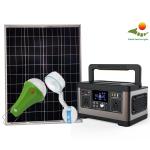 120W LiFePO4 Portable Solar Generators 1000 Life Cycle Solar Home Lighting