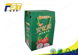 China Printing Folding Colored Corrugated Boxes Custom Logo For Fruit Package Carton wholesale