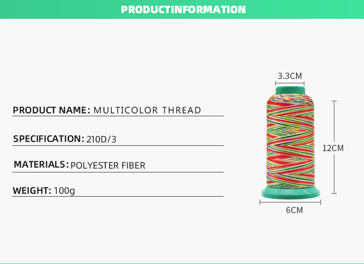 Colorful High Tenacity Polyester Sewing Thread for Kangfa Industrial 3ply 6ply 5colors