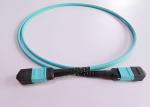 Mtp To Mtp Fiber Optic Trunk Cable High Tensile Strength For 100G Optics System