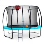 12FT Indoor Basketball Net 14 Inch Trampoline Net With Basketball Hoop