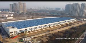 China Space Customizable Prefab Steel Structure Warehouse Seismic Wind Resistant on sale