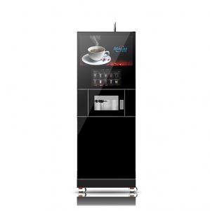 China Self Service Bean To Cup Cappuccino Vending Machine For Subway Station on sale