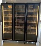 Air Cooled Glass Door Vertical Upright Drink Beer Wine Refrigerator Cabinet