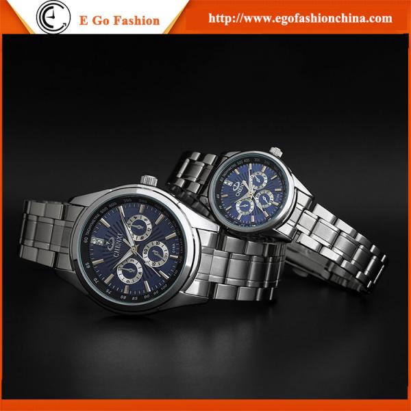 018A Steel Couple Watch Kerean Fashion Jewelry Watch Hotsale USA Quartz Watch