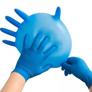 China Customized 510K Blue Nitrile Disposable Gloves Hair Dyeing Gloves wholesale