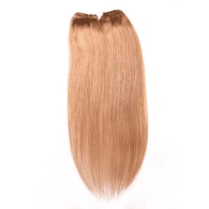China Brown Color 1B Indian Remy Human Hair Clip In Extensions No Synthetic Hair wholesale