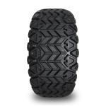 Golf Cart 14'' Black/White Rims And 22x10-14'' All Terrain Tires, Wheel Nuts and