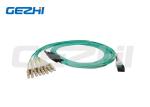 MPO to LC 8/12 Fibers OM3 50/125 Multimode Fiber Optic Patch Cord Breakout Cable