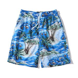 China 2022 Summer Oil Painting Flowers Cool Thin Art Pants Men wholesale