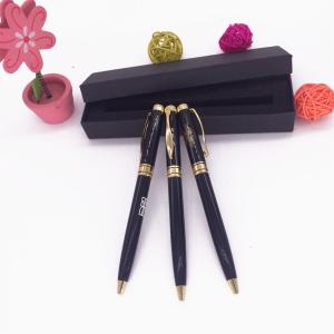 China high quality ball pen with screen printing logo pen inner black box pen wholesale