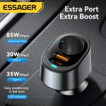 ESSAGER F755 Series 120W Cigarette Lighter USB-A USB-C Car Charger Port