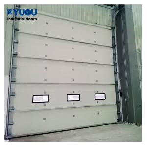 China Industrial Insulated Sectional Roll Up Garage Doors With Sandwich Panel Manual Hoist wholesale