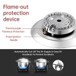 Balck 4 Burner built in hob Stove 110-220V Gas Burner