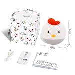 Cute Rechargeable LED Night Light for Kids Bedroom Eco-friendly Silicone Bedside