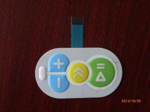 China Waterproof Membrane Switch Keyboard 0.05mm - 1.0mm , 3M467 / 3M468 Adhesive wholesale