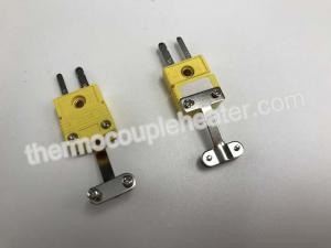 China Industria Thermocouple Components / Type K Miniature Male Connector With Metal Wire Holder on sale