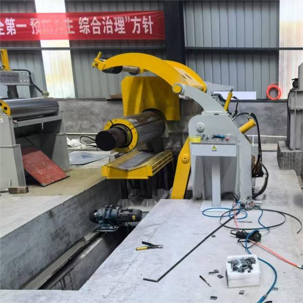 Long Service Life Steel Coil Unwinder With Speed Range 0-50m/Min And 380V/50Hz
