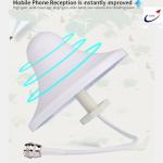 Indoor 2.4g signal amplifier N Male Female White ABS Omni Wifi Ceiling Mount