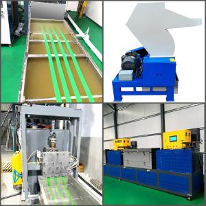 China 100% Recycled Bottle Flakes Material Strap Tension 150-850kg PLC Control 0.4-1.2mm Thickness wholesale