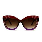 Square Eye Shape Acetate Frame Sunglasses for Women 100% UV Protection-model