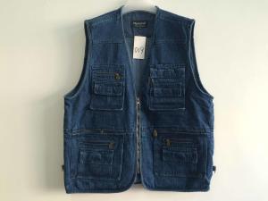 China Jeans vest, denim vest, in 100% cotton, S-3XL, denim blue, navy wholesale
