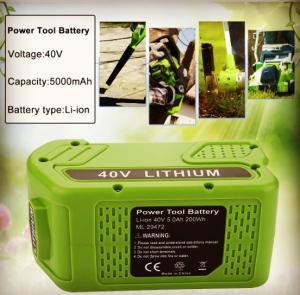 China Garden Tools Greenworks 40 Volt Lithium Battery 20302 20672 24252 wholesale
