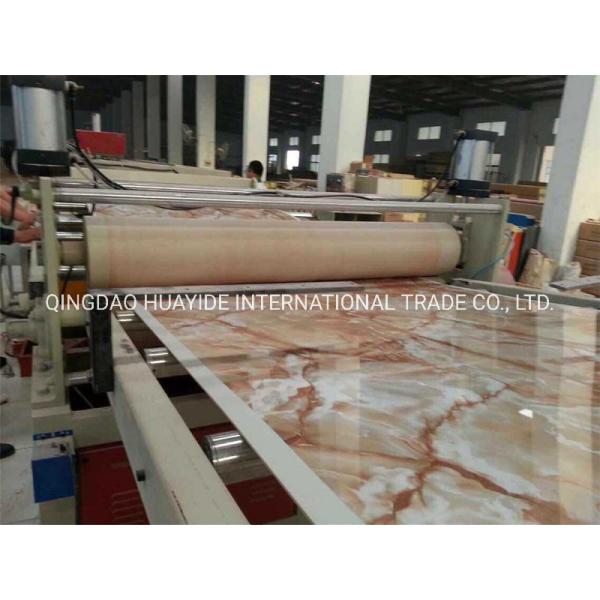 Full Intermeshing Engagement System PVC Marble Sheet Production Line for One Feed Mode