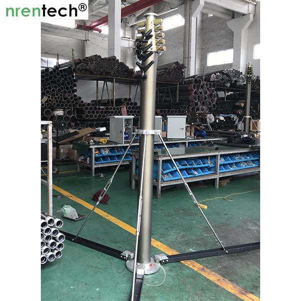 Quality 10m lockable pneumatic telescopic mast 30kg payloads- mobile antenna telecom pneumatic telescopic mast tower for sale