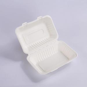 China White Sustainable Disposable Lunch Box Take Away Boxes For Food Clamshells 600ml wholesale