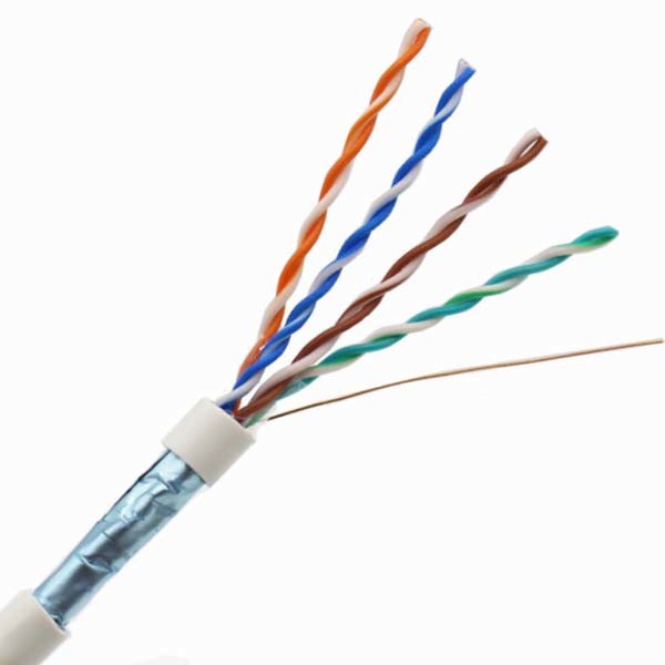 FTP Shielded Solid Outdoor CAT5e Lan Cable Bare Copper 24awg Standard