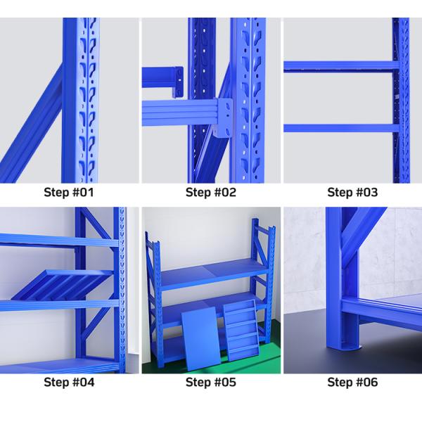 B57：Medium Duty Racks Warehouse Shelves Carton Storage racking Long Span Rack Warehouse Storage Racking