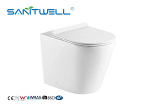 China Bathroom Floor Free Standing Toilet Smooth Sewage For Hotel / Home Easy To Clean wholesale