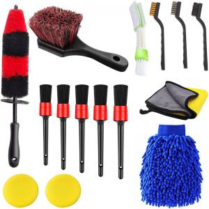 China 12PCS Auto Car Detailing Brush Vent Cleaner Tool Kit For Tire Dashboard Interior Exterior on sale