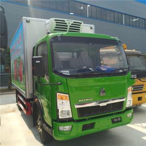 China Howo Light Refrigerated Cargo Truck  3 Ton Capacity 4X2 Driving Type wholesale
