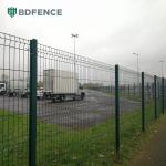 Wire Dia 5mm Metal Mesh Fencing RAL 6005 Green Powder Coated 3D Fence Panel